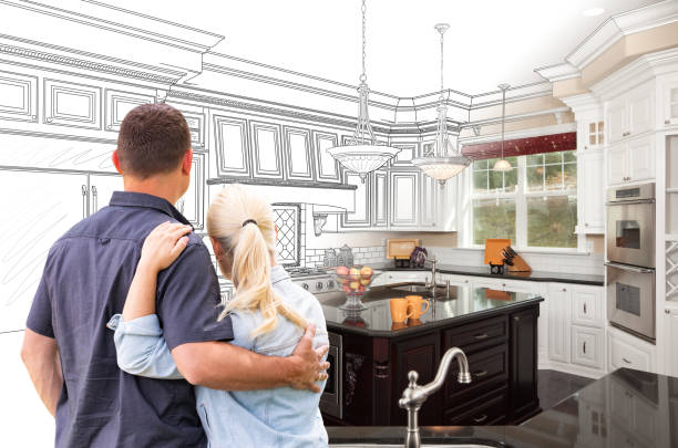 Custom kitchen cabinets installed in a Spring City home